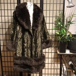 Penny Lane Vintage Fur Teddy fuzzy shearling Phoebe winter collar fluffy rare